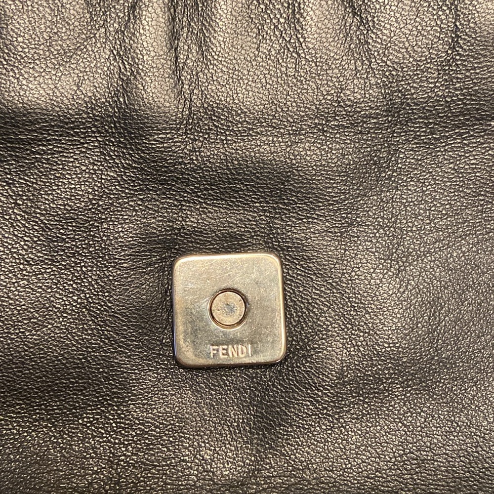 Fendi Leather Flap Pochette Baguette Shoulder Bag - Picture 7 of 10